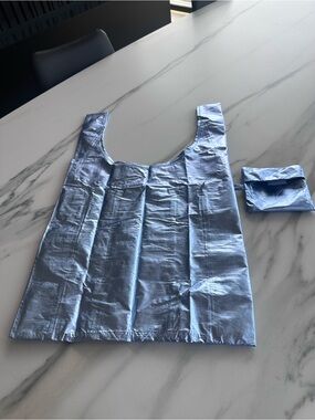 Standard Baggu - Light Blue Metallic - NWOT